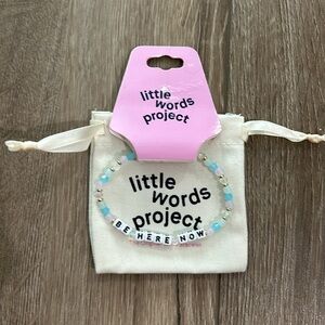 NWT - LITTLE WORDS PROJECT ‘Be Here Now’ Beaded Bracelet